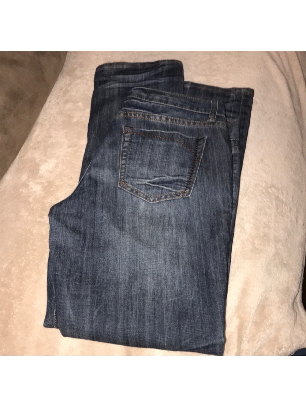 Refuge size 9 stretchy Dark Blue Denim Jeans - Classic Style straight leg